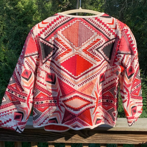 Anthropologie Abstract Geo Quilted Jacket - XS, S - SOLD OUT, Rare - Picture 8 of 8